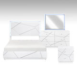 Orlo White 4pc Set (QB+NS+DR+MR) from Homelegance - Luna Furniture