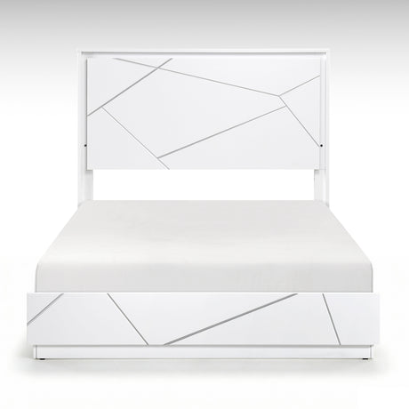 Orlo White 4pc Set (QB+NS+DR+MR) from Homelegance - Luna Furniture