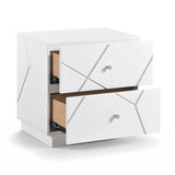 Orlo White 5pc Set (QB+NS+DR+MR+CH) from Homelegance - Luna Furniture