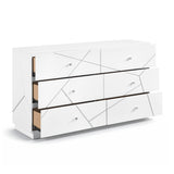 Orlo White 5pc Set (QB+NS+DR+MR+CH) from Homelegance - Luna Furniture