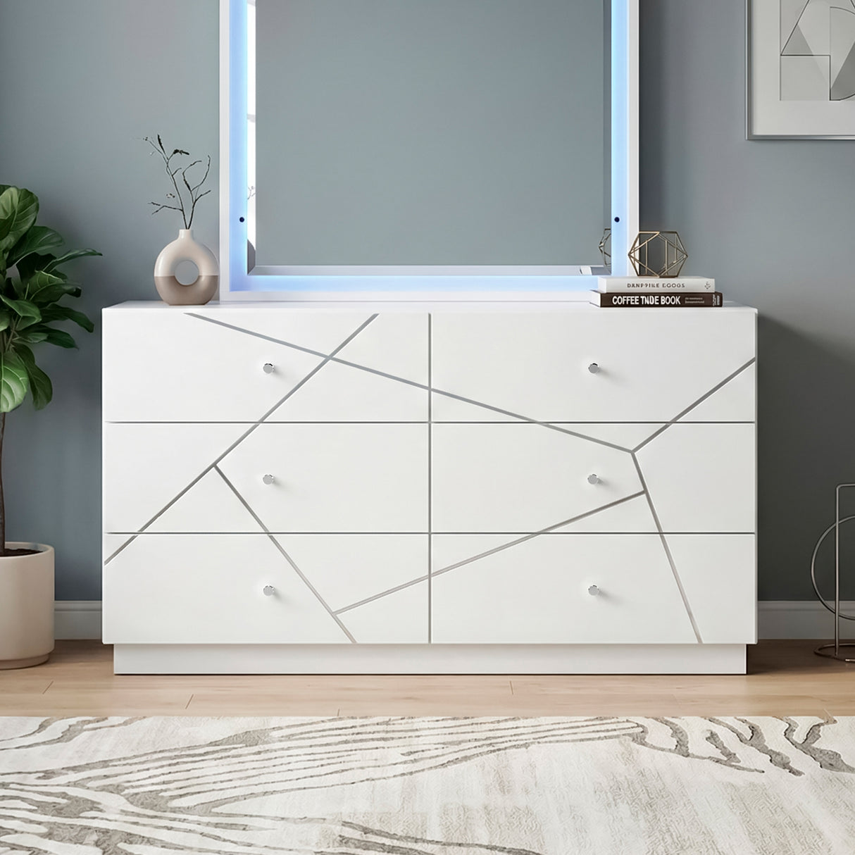 Orlo White Mirror from Homelegance - Luna Furniture