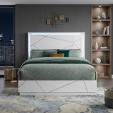 Orlo White Eastern King Bed from Homelegance - Luna Furniture