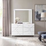 Orlo White Mirror from Homelegance - Luna Furniture