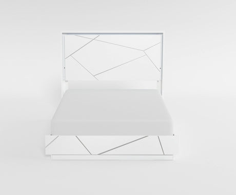 Orlo White Eastern King Bed from Homelegance - Luna Furniture