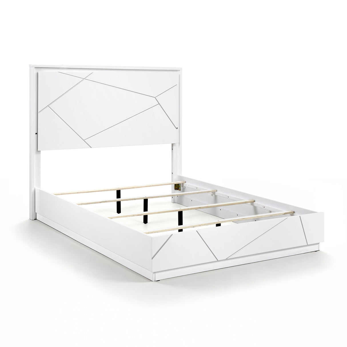 Orlo White Eastern King Bed from Homelegance - Luna Furniture