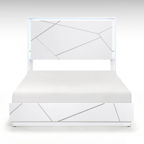 Orlo White Led Panel Bedroom Set from Homelegance - Luna Furniture