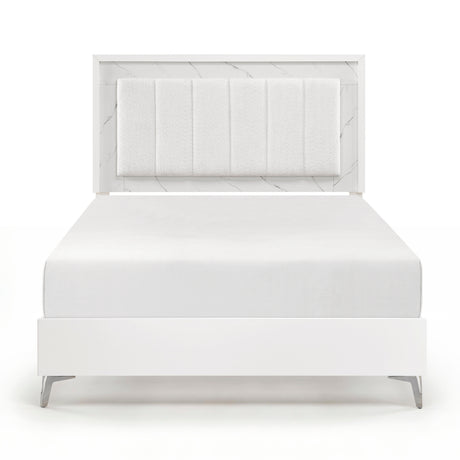Ripple White Led Panel Bedroom Set from Homelegance - Luna Furniture