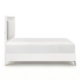Ripple White Queen Led Panel Bed from Homelegance - Luna Furniture