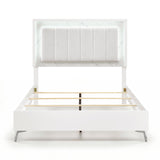 Ripple White 4pc Set (QB+NS+DR+MR) from Homelegance - Luna Furniture