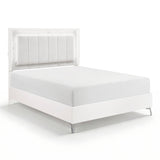 Ripple White 5pc Set (QB+NS+DR+MR+CH) from Homelegance - Luna Furniture