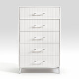 Ripple White 5pc Set (QB+NS+DR+MR+CH) from Homelegance - Luna Furniture