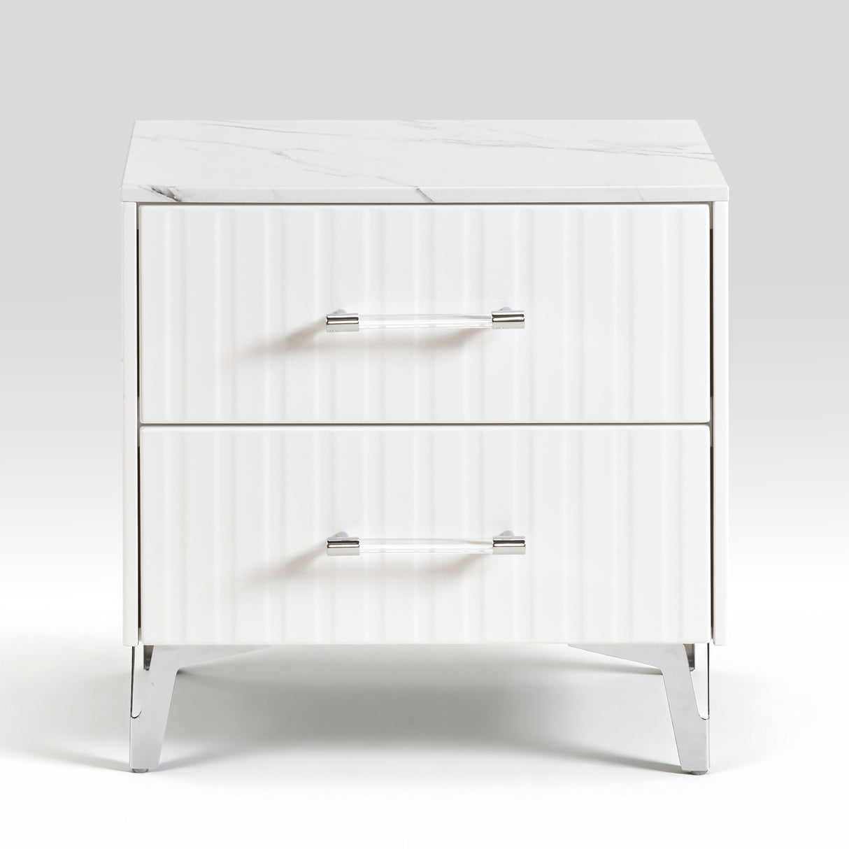 Ripple White Night Stand from Homelegance - Luna Furniture
