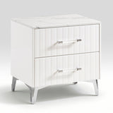 Ripple White Night Stand from Homelegance - Luna Furniture