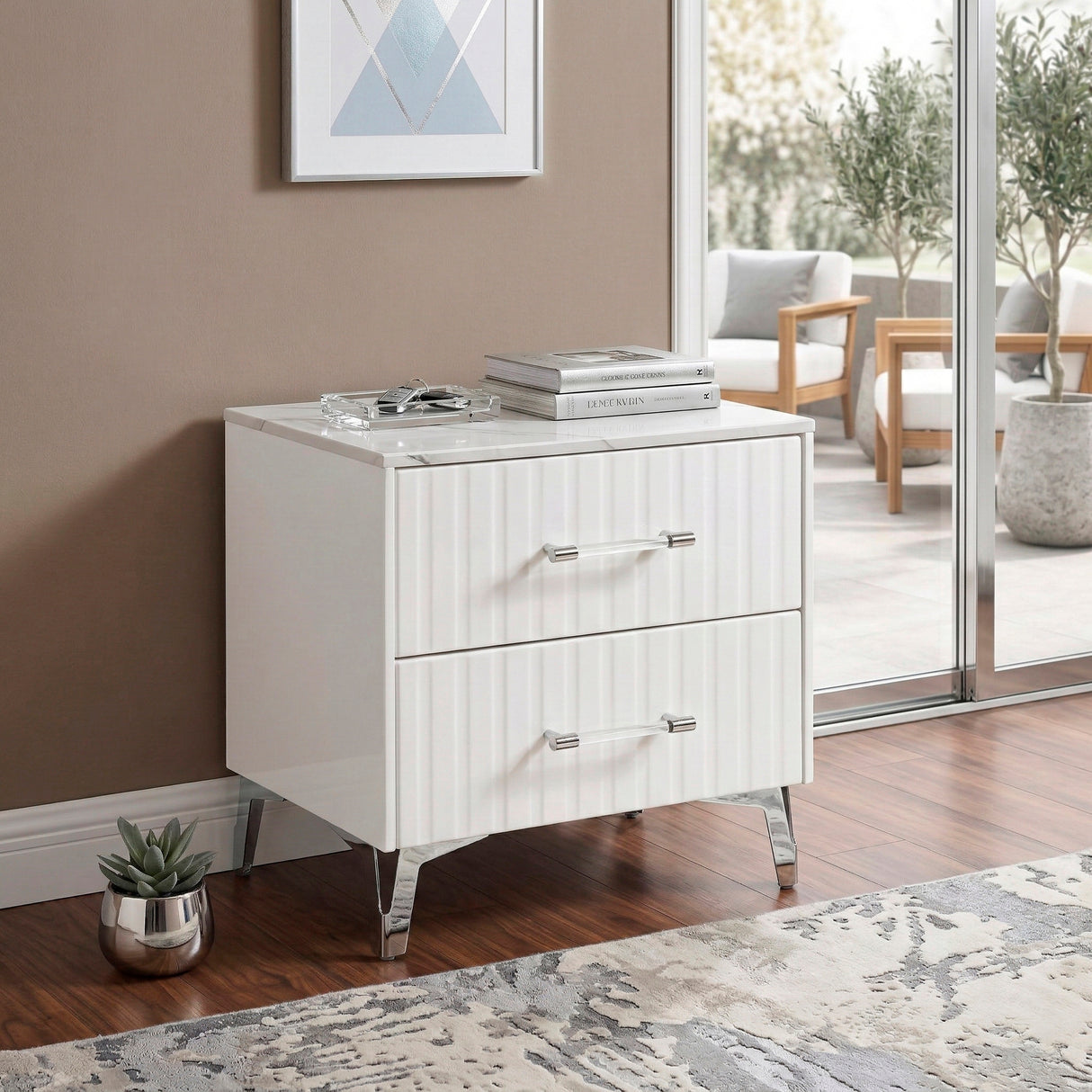 Ripple White Dresser from Homelegance - Luna Furniture