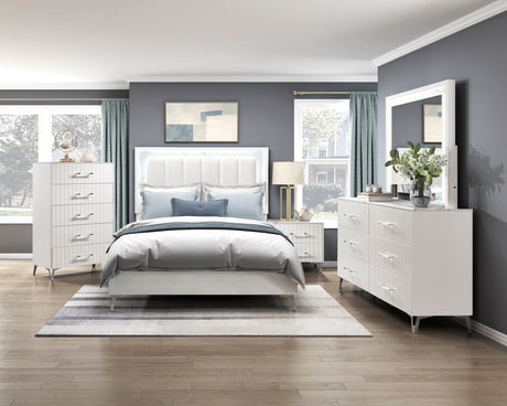 Ripple White Dresser from Homelegance - Luna Furniture