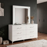 Ripple White Mirror from Homelegance - Luna Furniture