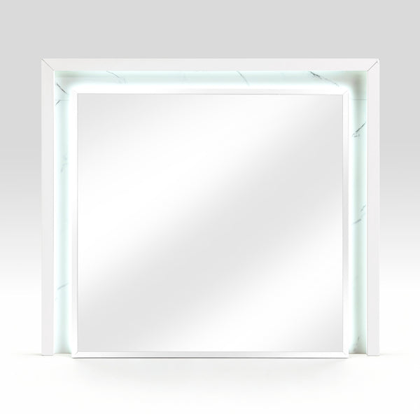 Ripple White Mirror