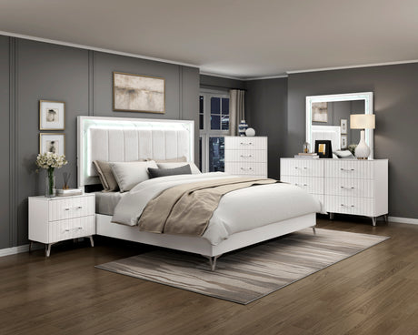 Ripple White Mirror from Homelegance - Luna Furniture