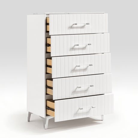 Ripple White Chest from Homelegance - Luna Furniture