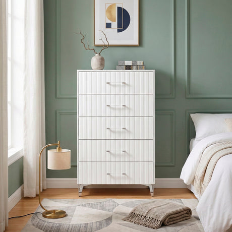 Ripple White Chest from Homelegance - Luna Furniture
