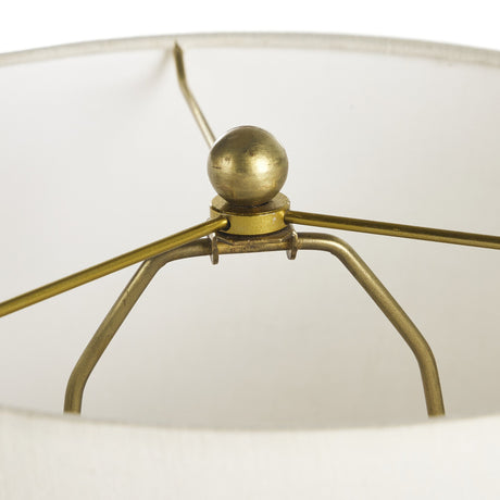 Sadia Table Lamp in Light Sand Ceramic from Four Hands - Luna Furniture