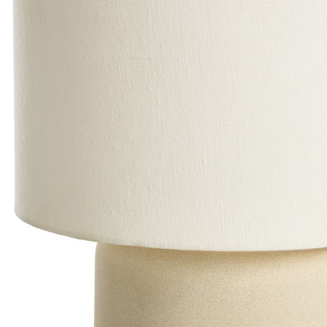 Sadia Table Lamp in Light Sand Ceramic from Four Hands - Luna Furniture