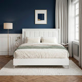 Luna Pearl White LED Queen Bed from Homelegance - Luna Furniture