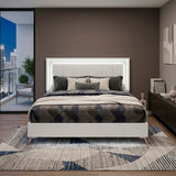 Luna Pearl White LED Queen Bed from Homelegance - Luna Furniture