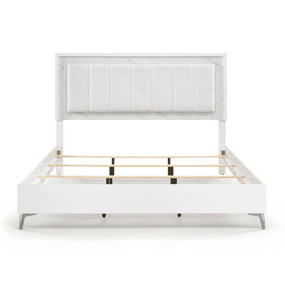 Luna Pearl White LED Queen Bed from Homelegance - Luna Furniture