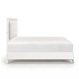 Ripple White California King Led Panel Bed from Homelegance - Luna Furniture