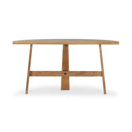 Fara Console Table in Light Brown Oak from Four Hands - Luna Furniture