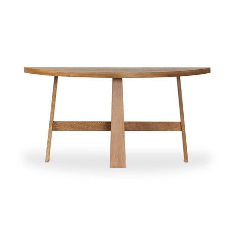Fara Console Table in Light Brown Oak from Four Hands - Luna Furniture