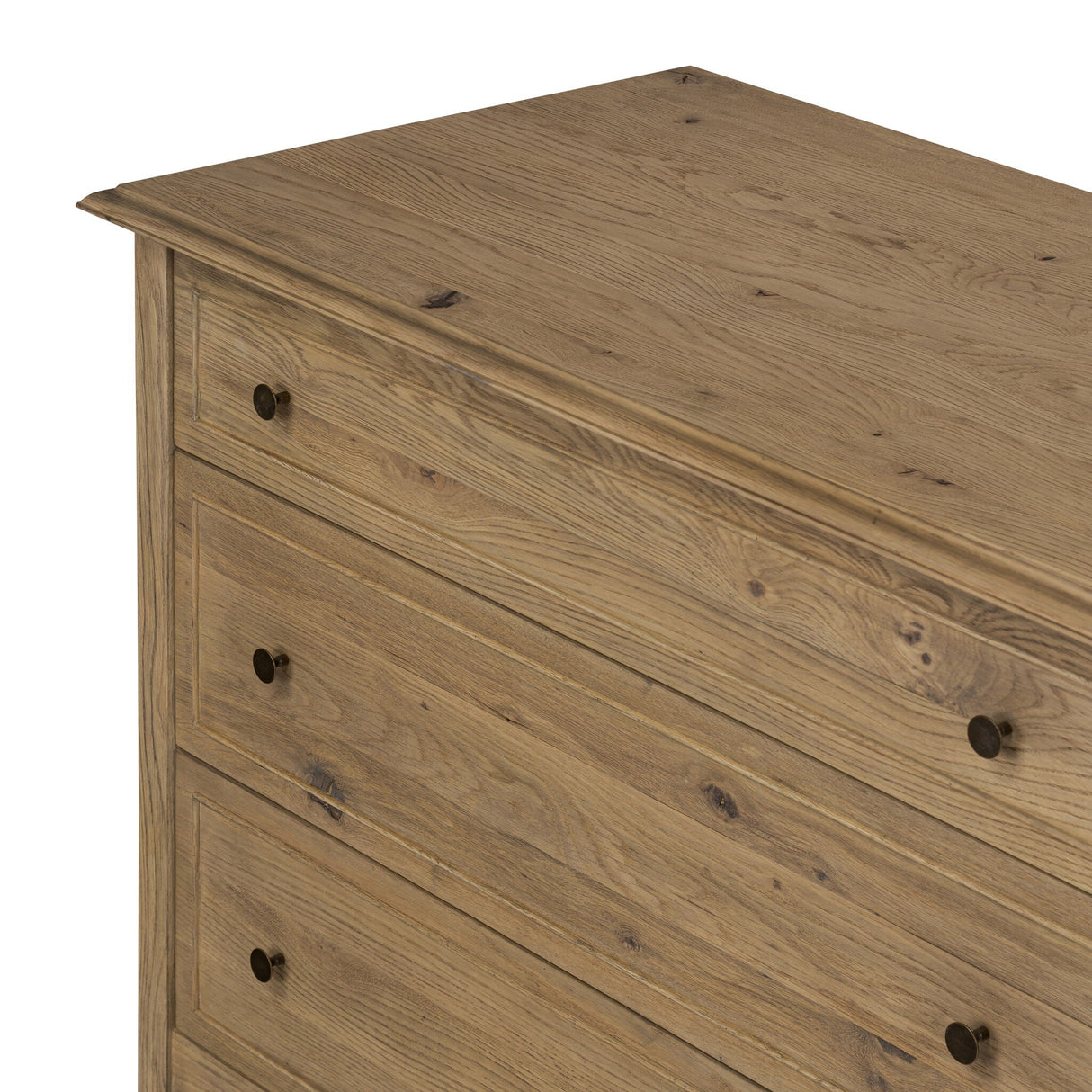 Maggie 6 Drawer Dresser in Aged Smoked Oak Resawn from Four Hands - Luna Furniture