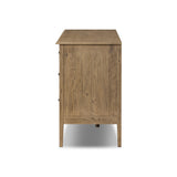 Maggie 6 Drawer Dresser in Aged Smoked Oak Resawn from Four Hands - Luna Furniture