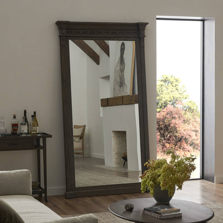 Hemlock Floor Mirror in Weathered Elm from Four Hands - Luna Furniture