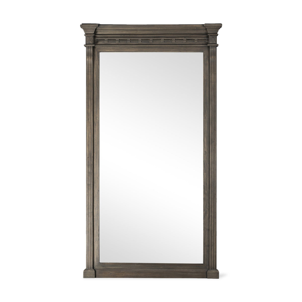 Hemlock Floor Mirror in Weathered Elm from Four Hands - Luna Furniture