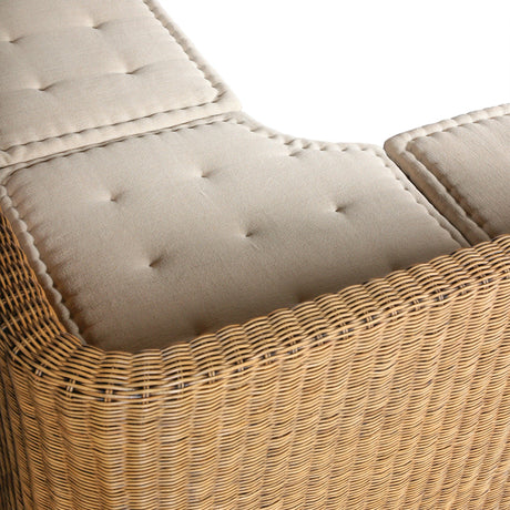 Senna Dining Banquette U-Shape in Broadway Dune from Four Hands - Luna Furniture