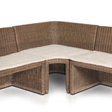 Senna Dining Banquette U-Shape in Broadway Dune from Four Hands - Luna Furniture