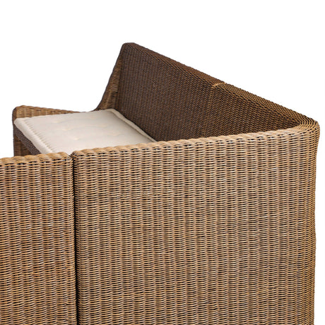 Senna Dining Banquette U-Shape in Broadway Dune from Four Hands - Luna Furniture