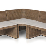 Senna Dining Banquette U-Shape in Broadway Dune from Four Hands - Luna Furniture