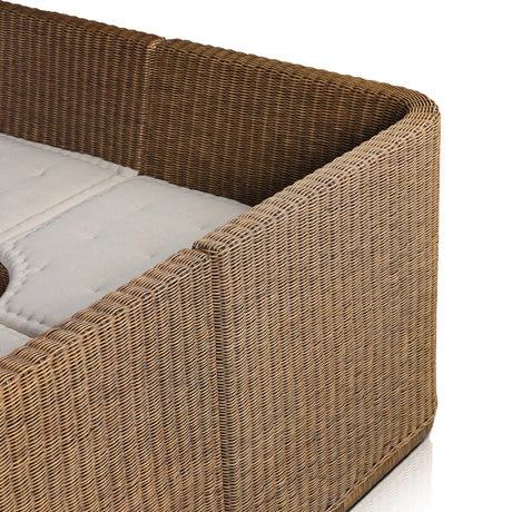 Senna Dining Banquette U-Shape in Broadway Dune from Four Hands - Luna Furniture