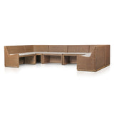 Senna Dining Banquette U-Shape in Broadway Dune from Four Hands - Luna Furniture
