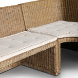 Senna Dining Banquette L-Shape in Broadway Dune from Four Hands - Luna Furniture