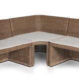 Senna Dining Banquette L-Shape in Broadway Dune from Four Hands - Luna Furniture