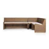 Senna Dining Banquette L-Shape in Broadway Dune from Four Hands - Luna Furniture