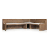 Senna Dining Banquette L-Shape in Broadway Dune from Four Hands - Luna Furniture