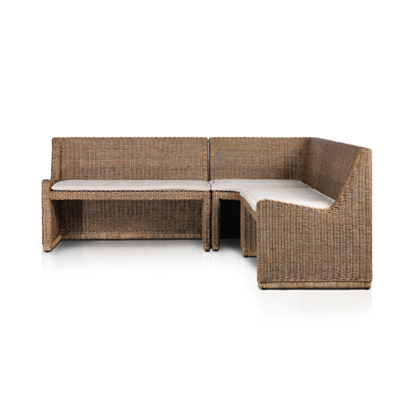 Senna Dining Banquette L-Shape in Broadway Dune from Four Hands - Luna Furniture