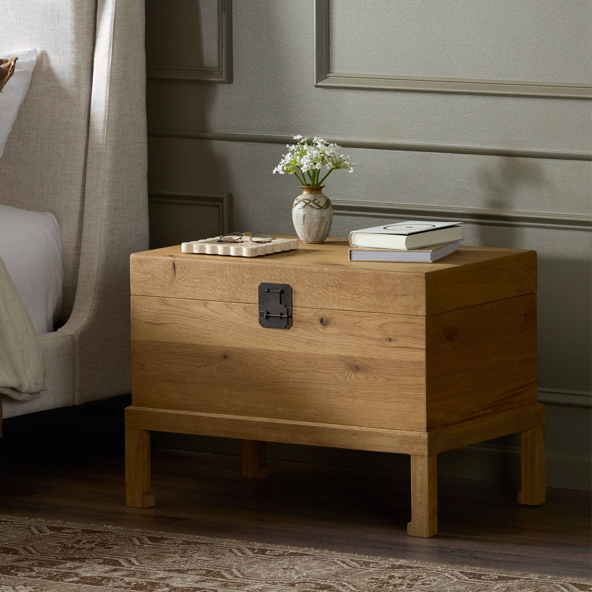 Alister Trunk in Light Toasted Oak from Four Hands - Luna Furniture