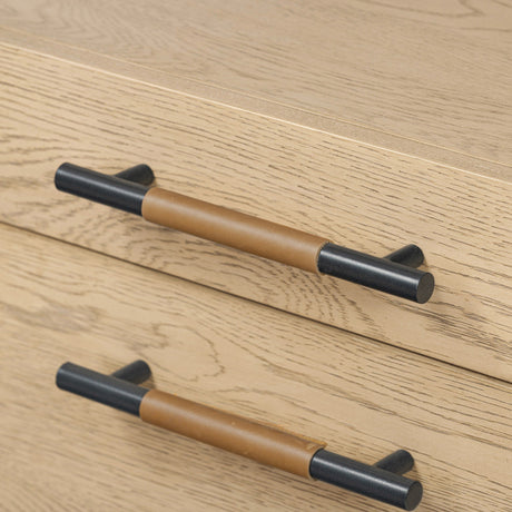 Rosedale Executive Desk in Yucca Oak Veneer from Four Hands - Luna Furniture