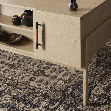 Rosedale Executive Desk in Yucca Oak Veneer from Four Hands - Luna Furniture